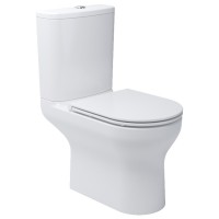 5810020 Life Компакт з кришкою soft-close безобідковий, Vortex Flush,  білий (1 сорт) Devit фото 1