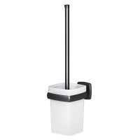 A9033422 Gem, Стійка з туалетною щіткою, універсальна, чорний мат (1 сорт) AM.PM