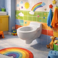 201700000+573334000 Bambini Комплект підвісного унітаза для дітей з кришкою, воронкоподібний, білий  Geberit фото 4