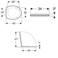 201700000+573334000 Bambini Комплект підвісного унітаза для дітей з кришкою, воронкоподібний, білий  Geberit фото 1