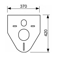 9200010 Прокладка звукоізолююча д/підв унітазу та біде (1 сорт) Tece фото 1