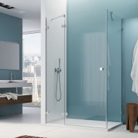 ANTW10005007 Annea бічна стінка під кутом 90° з L-кріпленням, хром/прозоре скло (1 сорт) Ronal фото 2