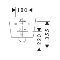 60193450 EluPura S Підвісний унітаз 540 rimless, білий (1 сорт) HANSGROHE фото 5