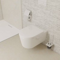 60193450 EluPura S Підвісний унітаз 540 rimless, білий (1 сорт) HANSGROHE фото 1