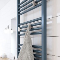 WGFIN114050K9M5SX Рушникосушка Fiona 1140*500, колір чорний мат (RAL 9005) (1 сорт) Terma фото 1