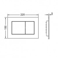 9240407  TECEnow панель змиву,  чорний мат (1 сорт) Tece фото 1