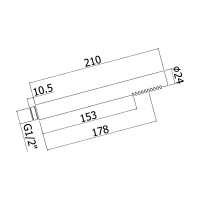 ZDUP 094 ST Tondo Душовий  набір, steel looking (1 сорт) Paffoni фото 2