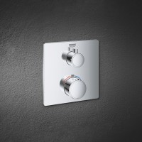 24079000 Grohtherm Thermostatic Зовнішня частина термостату прихованого монтажу на 2 споживачі, хром Grohe