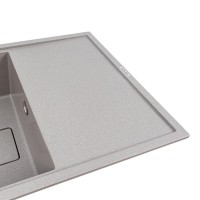 7850 GALANS  Кухонна мийка гранітна 780*500*200, сірий мусон (1 сорт) Valeso фото 2