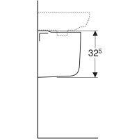 L77100000 FREJA Полуп'єдестал для раковини, білий глянець (1 сорт) KOLO фото 5