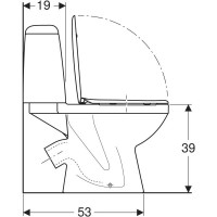 S7923200UA SOLO Унітаз-компакт підлоговий, косий випуск, сидіння з кришкою Duroplast Soft close, н/п KOLO фото 4