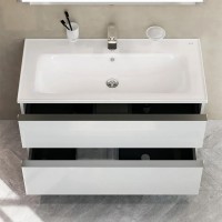 MTA-FHX1002WG-WCC1002WG  X-Joy S, База з раковиною, підвісна, 100 см, 2 ящика, біла, глянець (1 сорт AM.PM фото 5