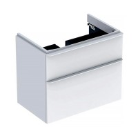 500.353.00.1 Smyle Square Шафка під умивальник 75см, з двома шухлядами, колір білий глянець (1 сорт) Geberit