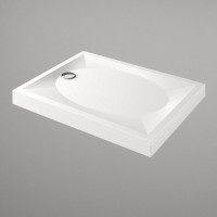 KDPART90X120/00 ART Піддон душовий прямокутний 90х120 з литого (штучного) каменю з ніжками та панель PAA фото 1