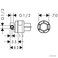 13620180 Внутрішня частина змішувача (1 сорт) HANSGROHE