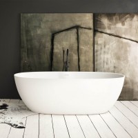 VABELL/00 BELLA Ванна окремостояча 170*80 см з литого (штучного) каменю, з інтегрованим сифоном, біл PAA фото 4
