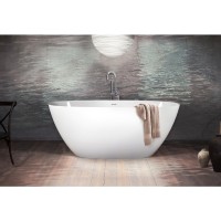 VAPERLS/00 Perla Ванна окремостояча 160*75 см з литого (штучного) каменю Silkstone, з інтегрованим с PAA фото 6