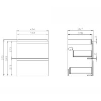 UN509-048 СЕТ B10 MODUO Тумба з раковиною 50, білий (1 сорт) CERSANIT-С Україна фото 1