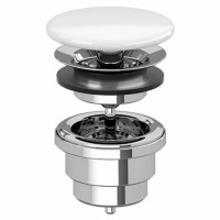 68080001/68350001  Донний клапан білий (1 сорт) VILLEROY  BOCH фото 1