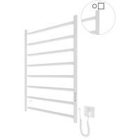 6.1.0802.06.WM Рушникосушка ел. HF Leeds  770x530 білий мат, в комплекті з прих.підкл (1 сорт) Hygge Family фото 1