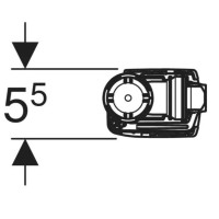 136.752.00.1 Впускний клапан тип 323 підведення води знизу, 1/2, ніпель із пластику (1 сорт) Geberit фото 3