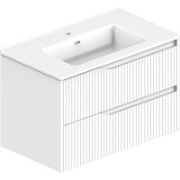 442080W STYLE Тумба 80 з раковиною, біла (1 сорт) Devit