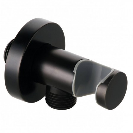 605473900 Kludi Шлангове підключення з тримачем для душу DN 15; чoрний мат (1 сорт) Kludi