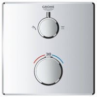 24079000 Grohtherm Thermostatic Зовнішня частина термостату прихованого монтажу на 2 споживачі, хром Grohe фото 3