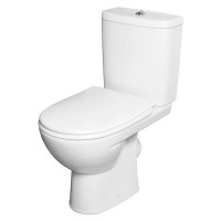 L79046000 Freja Premium Унітаз-компакт косий вип.,  нижній підвід, дюропластове сидіння з мікроліфто KOLO фото 2