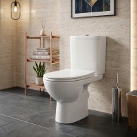L79046000 Freja Premium Унітаз-компакт косий вип.,  нижній підвід, дюропластове сидіння з мікроліфто KOLO фото 3