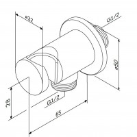 F0602100 Шлангове з'єднання з тримачем, хром, шт. (1 сорт) AM.PM фото 4