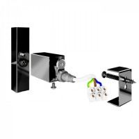 3.0.1000.0.BM Комплект прихованого підключення під профільний стояк, чорний мат (може бути без мереж Mario