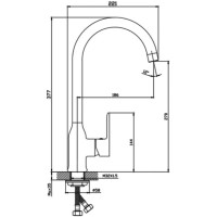 5450041 Harmony Змішувач д/кухні, хром (1 сорт) Devit фото 1