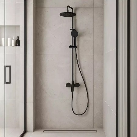 5521061B Life Душова система, чорний мат (1 сорт) Devit