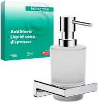 41745000 AddStoris Дозатор д/рідкого мила, хром (1 сорт) HANSGROHE фото 3