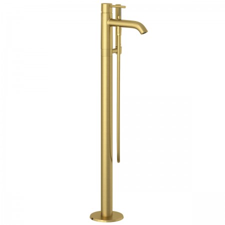 38590N076 BOZZ Змішувач для ванни, підлоговий монтаж, брашоване золото (1 сорт) Kludi