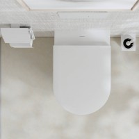 60193450 EluPura S Підвісний унітаз 540 rimless, білий (1 сорт) HANSGROHE фото 3