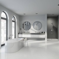 23846003 PLUS Змішувач для ванни підлогового монтажу з ручним душем, хром (1 сорт) Grohe фото 3