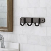 25055 GLORIA GUN METAL Планка з 3-ма гачками (1 сорт) Аква Родос фото 2