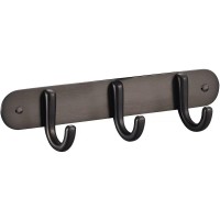 25055 GLORIA GUN METAL Планка з 3-ма гачками (1 сорт) Аква Родос