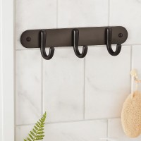 25055 GLORIA GUN METAL Планка з 3-ма гачками (1 сорт) Аква Родос фото 3