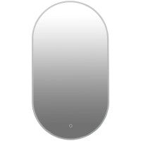 22781 Дзеркало Solar 50x90 см UNI sensor з підсвіткою овальне (1 сорт) Аква Родос фото 3