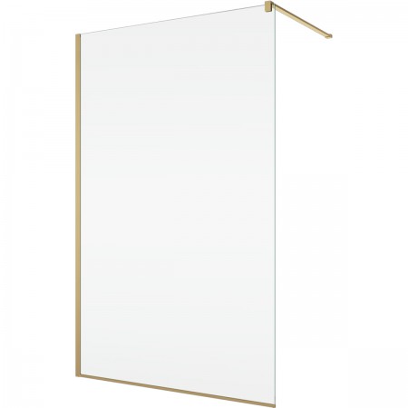 STR4P1001307   WALK-IN EASY Душова фіксована перегородка 1000*2000, скло прозоре, проф.мат золото (1 Ronal
