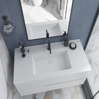 442080W STYLE Тумба 80 з раковиною, біла (1 сорт) Devit фото 3