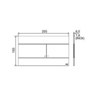 659041 Slim клавіша змиву, біла (1 сорт) OLI фото 2