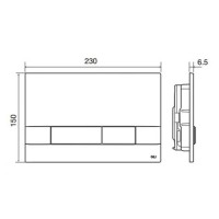 890827 OLI80 Інсталяція механічна+ клавішею Narrow, хром (1 сорт) OLI фото 2