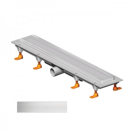 CH 750 KN 1 Душовий канал 750 мм з матовою решіткою Класік та Під плитку, нержавіюча сталь, горизонт MCH