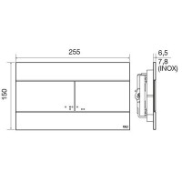 659044 Slim клавіша змиву , глянцевий хром (1 сорт) OLI фото 3