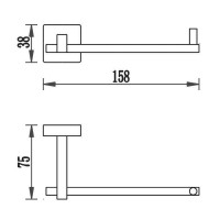 6789 TERRA Тримач д/паперу (1 сорт) Аква Родос фото 1