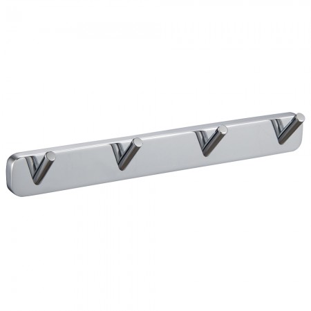 8741 Планка з гачками CAPRI, хром (1 сорт) Аква Родос